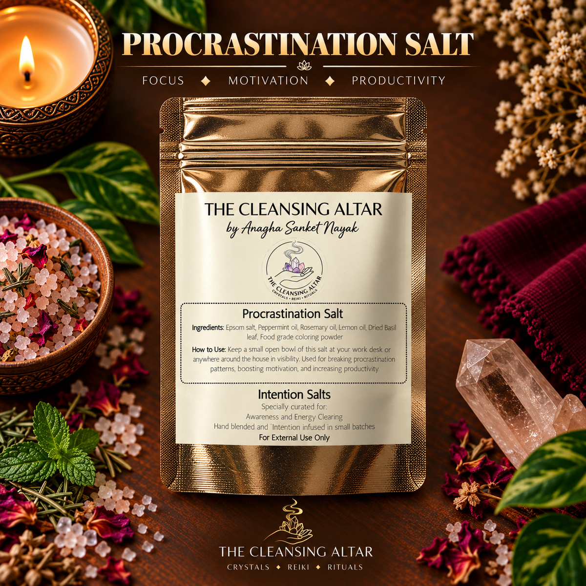 Procrastination Salt – 100g