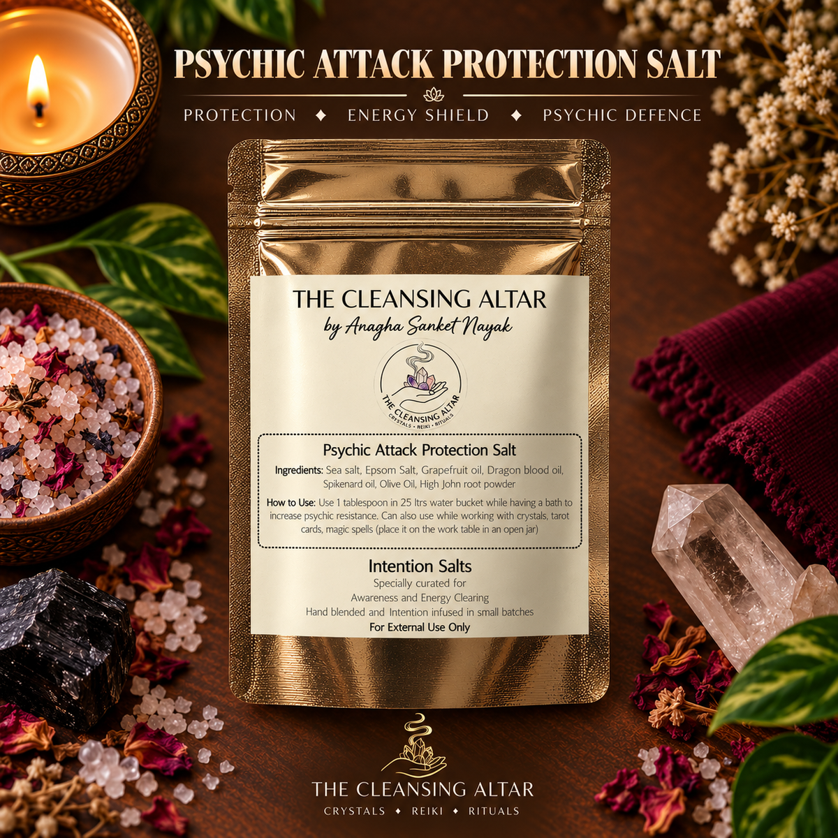 Psychic Attack Protection Salt – 100g