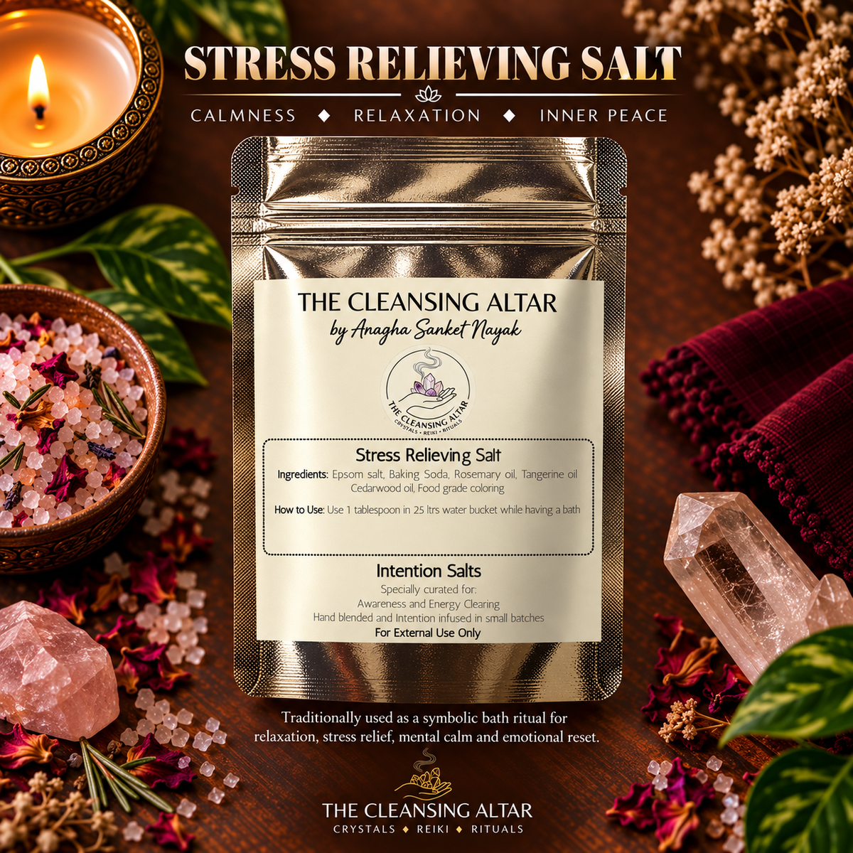 Stress Relieving Salt – 100g